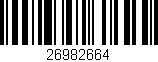 Código de barras (EAN, GTIN, SKU, ISBN): '26982664'