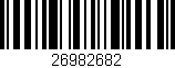 Código de barras (EAN, GTIN, SKU, ISBN): '26982682'