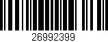 Código de barras (EAN, GTIN, SKU, ISBN): '26992399'
