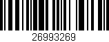 Código de barras (EAN, GTIN, SKU, ISBN): '26993269'