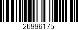 Código de barras (EAN, GTIN, SKU, ISBN): '26996175'