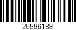 Código de barras (EAN, GTIN, SKU, ISBN): '26996188'