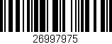 Código de barras (EAN, GTIN, SKU, ISBN): '26997975'