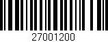 Código de barras (EAN, GTIN, SKU, ISBN): '27001200'