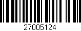 Código de barras (EAN, GTIN, SKU, ISBN): '27005124'