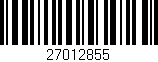 Código de barras (EAN, GTIN, SKU, ISBN): '27012855'