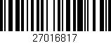 Código de barras (EAN, GTIN, SKU, ISBN): '27016817'