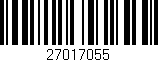 Código de barras (EAN, GTIN, SKU, ISBN): '27017055'