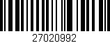 Código de barras (EAN, GTIN, SKU, ISBN): '27020992'
