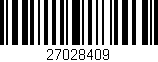 Código de barras (EAN, GTIN, SKU, ISBN): '27028409'