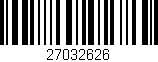 Código de barras (EAN, GTIN, SKU, ISBN): '27032626'