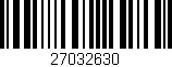 Código de barras (EAN, GTIN, SKU, ISBN): '27032630'