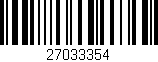 Código de barras (EAN, GTIN, SKU, ISBN): '27033354'