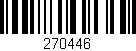 Código de barras (EAN, GTIN, SKU, ISBN): '270446'