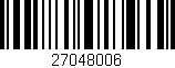 Código de barras (EAN, GTIN, SKU, ISBN): '27048006'