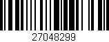 Código de barras (EAN, GTIN, SKU, ISBN): '27048299'