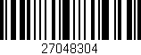 Código de barras (EAN, GTIN, SKU, ISBN): '27048304'