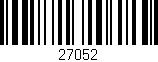Código de barras (EAN, GTIN, SKU, ISBN): '27052'