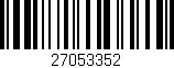 Código de barras (EAN, GTIN, SKU, ISBN): '27053352'