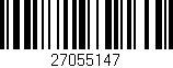 Código de barras (EAN, GTIN, SKU, ISBN): '27055147'