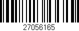 Código de barras (EAN, GTIN, SKU, ISBN): '27056165'