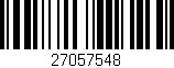 Código de barras (EAN, GTIN, SKU, ISBN): '27057548'