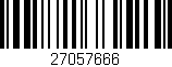 Código de barras (EAN, GTIN, SKU, ISBN): '27057666'