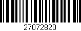 Código de barras (EAN, GTIN, SKU, ISBN): '27072820'