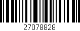 Código de barras (EAN, GTIN, SKU, ISBN): '27078828'