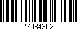 Código de barras (EAN, GTIN, SKU, ISBN): '27084362'