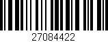 Código de barras (EAN, GTIN, SKU, ISBN): '27084422'