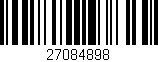 Código de barras (EAN, GTIN, SKU, ISBN): '27084898'