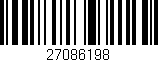 Código de barras (EAN, GTIN, SKU, ISBN): '27086198'