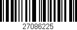 Código de barras (EAN, GTIN, SKU, ISBN): '27086225'
