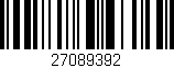 Código de barras (EAN, GTIN, SKU, ISBN): '27089392'