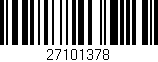 Código de barras (EAN, GTIN, SKU, ISBN): '27101378'
