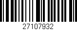 Código de barras (EAN, GTIN, SKU, ISBN): '27107932'