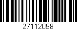 Código de barras (EAN, GTIN, SKU, ISBN): '27112098'