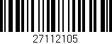 Código de barras (EAN, GTIN, SKU, ISBN): '27112105'