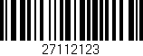 Código de barras (EAN, GTIN, SKU, ISBN): '27112123'