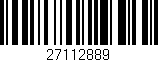 Código de barras (EAN, GTIN, SKU, ISBN): '27112889'