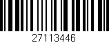 Código de barras (EAN, GTIN, SKU, ISBN): '27113446'