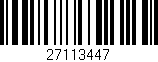 Código de barras (EAN, GTIN, SKU, ISBN): '27113447'