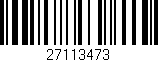 Código de barras (EAN, GTIN, SKU, ISBN): '27113473'
