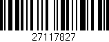 Código de barras (EAN, GTIN, SKU, ISBN): '27117827'