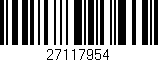 Código de barras (EAN, GTIN, SKU, ISBN): '27117954'