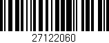 Código de barras (EAN, GTIN, SKU, ISBN): '27122060'