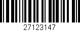 Código de barras (EAN, GTIN, SKU, ISBN): '27123147'
