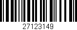 Código de barras (EAN, GTIN, SKU, ISBN): '27123149'