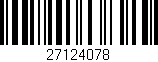 Código de barras (EAN, GTIN, SKU, ISBN): '27124078'